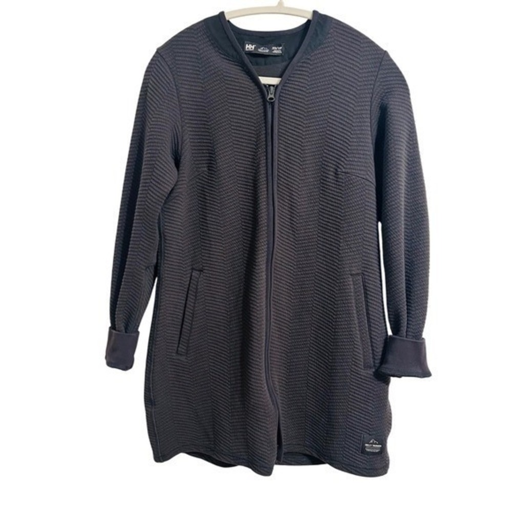 Helly Hansen XS Lillo quilted jacket full zip gray hike outdoors women's coat